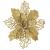 Set 10 ornamente pentru bradul de Craciun, stea Poinsettia, 16cm, galben auriu Household NewTrend