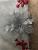 Set 10 ornamente pentru bradul de Craciun, stea Poinsettia, 16cm, argintiu Household NewTrend