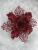 Set 10 ornamente pentru bradul de Craciun, stea Poinsettia, 16cm, visiniu Household NewTrend
