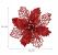 Set 10 ornamente pentru bradul de Craciun, stea Poinsettia, 16cm, visiniu Household NewTrend