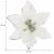 Set 10 ornamente pentru bradul de Craciun, stea Poinsettia, 13cm, gri argintiu Household NewTrend