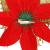 Set 10 ornamente pentru bradul de Craciun, stea Poinsettia, 14cm, rosu auriu Household NewTrend