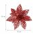 Set 10 ornamente pentru bradul de Craciun, stea Poinsettia, 10cm, rosu Household NewTrend