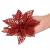 Set 10 ornamente pentru bradul de Craciun, stea Poinsettia, 10cm, rosu Household NewTrend