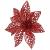 Set 10 ornamente pentru bradul de Craciun, stea Poinsettia, 10cm, rosu Household NewTrend