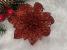 Set 10 ornamente pentru bradul de Craciun, stea Poinsettia, 10cm, rosu Household NewTrend