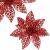 Set 10 ornamente pentru bradul de Craciun, stea Poinsettia, 10cm, rosu Household NewTrend
