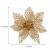 Set 10 ornamente pentru bradul de Craciun, stea Poinsettia, 14cm, auriu Household NewTrend