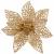 Set 10 ornamente pentru bradul de Craciun, stea Poinsettia, 14cm, auriu Household NewTrend