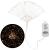 (DL) Instalatie lumina decorativa STAR cu 100 LED-uri, diametru 30cm, alimentare baterii, iluminare galbena Household NewTrend