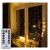 Perdea luminoasa 300 LED-uri, 3m, pentru interior/exterior, telecomanda, iluminare galbena Household NewTrend