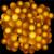 Instalatie bile luminoase pentru gradina, 7,5 metri, 50 LED-uri, cu baterii, galben Household NewTrend