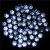 Instalatie lumini de exterior pentru gradina, 9 metri, 120 LED-uri forma cristal, cu baterii, alb Household NewTrend