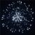 (DL) Instalatie lumina decorativa STAR cu 100 LED-uri, diametru 40cm, telecomanda, iluminare alba Household NewTrend