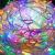 Ghirlanda luminoasa tip perdea cu flash 500 LED-uri, 20m, pentru interior/exterior, iluminare multicolora Household NewTrend