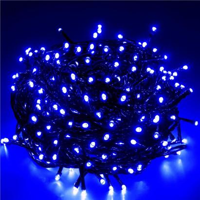 Instalatie lumini pentru bradul de Craciun, 31,5 metri, 500 LED-uri, albastru Household NewTrend
