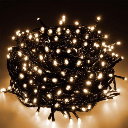 Instalatie lumini pentru bradul de Craciun, 31,5 metri, 500 LED-uri, galben Household NewTrend