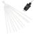 Instalatie de Craciun, 10 tuburi, 50cm, 480 LED, ploaie de meteoriti, alb Household NewTrend