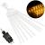(DL) Instalatie de Craciun, 8 tuburi, 30cm, 144 LED, ploaie de meteoriti, galben Household NewTrend