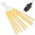 (DL) Instalatie de Craciun, 8 tuburi, 30cm, 144 LED, ploaie de meteoriti, galben Household NewTrend