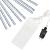 (DL) Instalatie de Craciun, 8 tuburi, 30cm, 144 LED, ploaie de meteoriti, alb Household NewTrend
