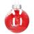 Set globuri de Craciun Inedit, 30 bucati, 7cm, transparente si rosu Household NewTrend