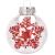 Set globuri de Craciun Inedit, 30 bucati, 7cm, transparente si rosu Household NewTrend
