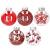 Set globuri de Craciun Inedit, 30 bucati, 7cm, transparente si rosu Household NewTrend
