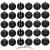 Set globuri de Craciun, 30 bucati, 8cm, 6 modele, negru Household NewTrend
