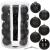 Set globuri de Craciun, 30 bucati, 8cm, 6 modele, negru Household NewTrend