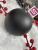 Set globuri de Craciun, 30 bucati, 8cm, 6 modele, negru Household NewTrend