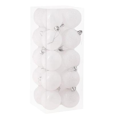 Set globuri de Craciun, 20 bucati, 8cm, alb perlat Household NewTrend