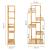 Stand de flori din lemn cu 6 etajere suport GA199, 102x40cm Household NewTrend