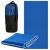 Prosop de plaja cu uscare de rapida, husa de transport, 75x150cm, albastru Household NewTrend