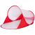Cort plaja si picnic semi-deschis Sersimo, protectie UV, 200x120x95cm, rosu Household NewTrend
