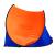 Cort plaja si picnic semi-deschis Sersimo, protectie UV, 200x120x110cm, portocaliu Household NewTrend