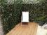 Panou de gard/paravan din lemn si frunze artificiale, extensibil, 100x200cm Household NewTrend