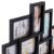 Rama foto de perete, colaj de 10 fotografii, 48x53cm, negru Household NewTrend