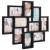 Rama foto de perete, colaj de 10 fotografii, 48x53cm, negru Household NewTrend