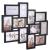 Rama foto de perete, colaj de 12 fotografii, 50x59cm, negru Household NewTrend