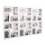 Rama foto de perete, colaj de 24 fotografii, 57x86cm, alb Household NewTrend