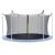 Plasa de siguranta si protectie trambuline, 396cm cu 8 stalpi interiori Household NewTrend