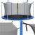 Plasa de siguranta si protectie trambuline, 396cm cu 8 stalpi interiori Household NewTrend