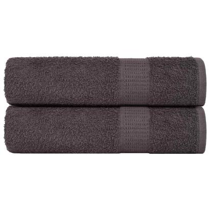Prosoape de mână 2 buc Antracit 50x100 cm 360 g/m² 100% bumbac GartenMobel Dekor