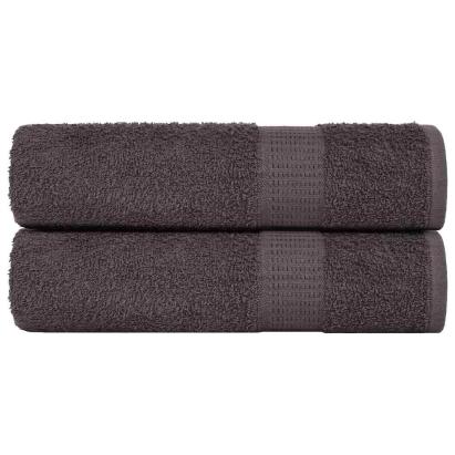 Prosoape de duș 2 buc Antracit 70x140 cm 360 g/m² 100% bumbac GartenMobel Dekor