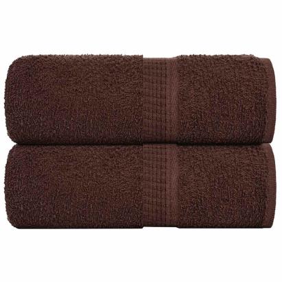Prosoape pentru oaspeți 2 buc maro 30x50cm 360 g/m² 100% bumbac GartenMobel Dekor