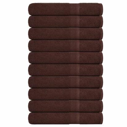 Prosoape pentru saună 10 buc maro 80x200cm 360 g/m² 100% bumbac GartenMobel Dekor