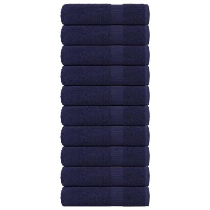Prosoape de duș 10 buc Bleumarin 70x140 cm 360 g/m² 100% bumbac GartenMobel Dekor