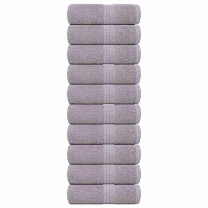Prosoape pentru oaspeți 10 buc Gri 30x50cm 360 g/m² 100% bumbac GartenMobel Dekor