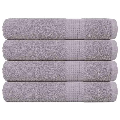 Prosoape pentru saună 4 buc Gri 80x200 cm 360 g/m² 100% bumbac GartenMobel Dekor